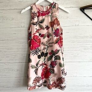 Raga Botanical Scoop Hem Embellished Mini Dress